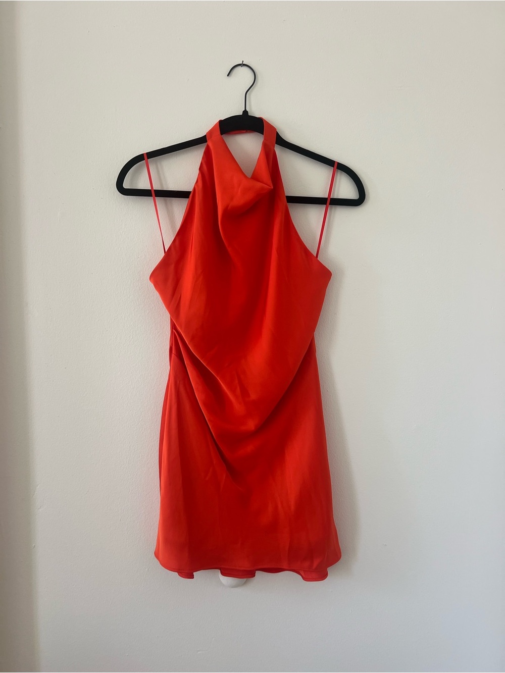 ARITZIA Satin Mini Halter Dress (Size 2)